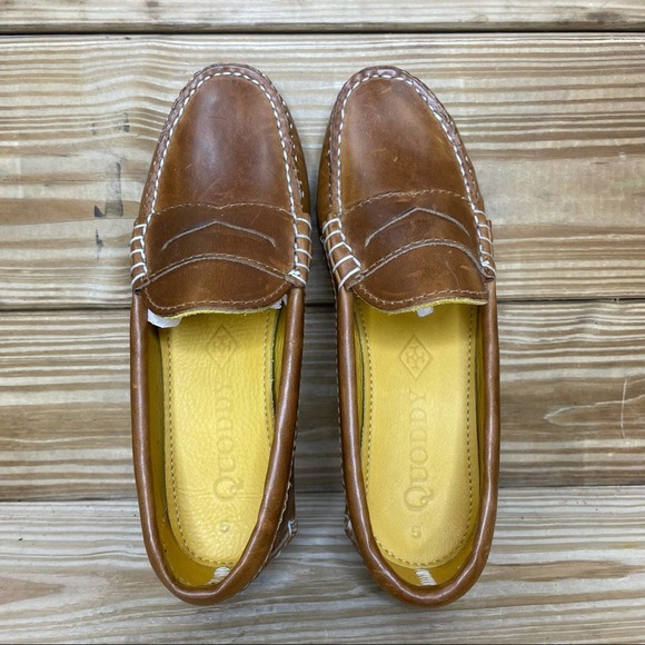 Quoddy Shoes Quoddy Womens 5 True Penny Loafer Loafer Brown Leather